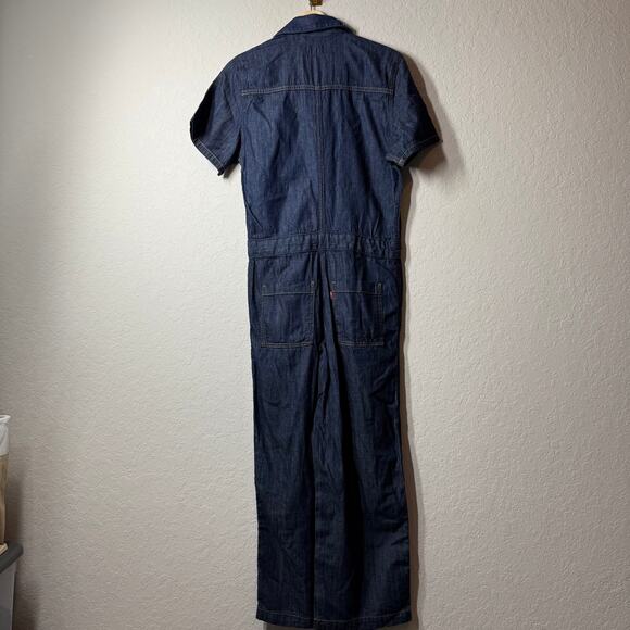 Levi's Women's Denim Blue Jean Short Sleeve Jumpsuit Size XS NEW - Picture 8 of 10